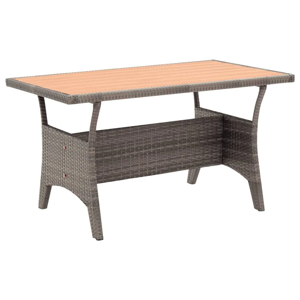 Outdoor Dining Table Patio Table Garden Wicker Furniture PE Rattan