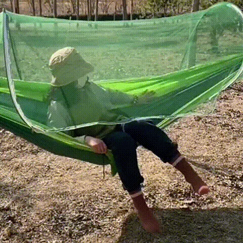 Outdoor mosquito net hammock