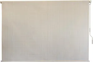 Outdoor Patio Roll Up Shade for Use on Exterior Porch, Patio, Window and More | High Density Polyethylene Privacy Screen Blocks 84% of UV Rays | Hardware Included | 4 ft Wide | White Sand
