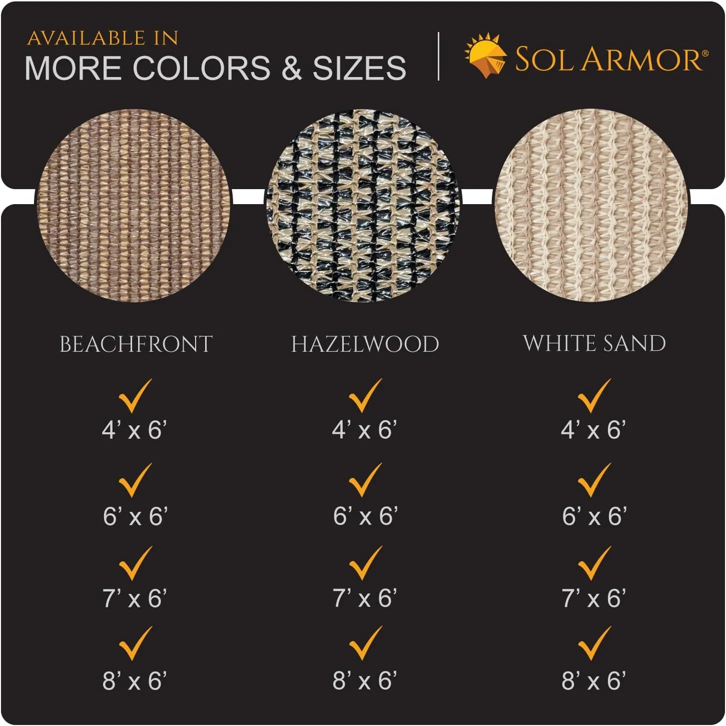 Outdoor Patio Roll Up Shade for Use on Exterior Porch, Patio, Window and More | High Density Polyethylene Privacy Screen Blocks 84% of UV Rays | Hardware Included | 4 ft Wide | White Sand