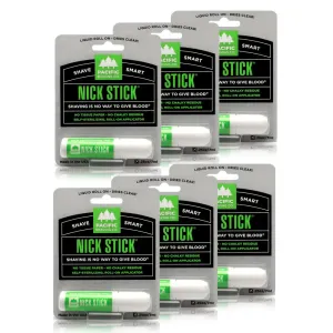 Pacific Shaving Company Nick Stick - A Shave Essential - Puts Nicks in Their Place - Liquid Roll-On Applicator, Dries Clear - With Vitamin E & Aloe Vera (0.25 Oz, 6 Pack)