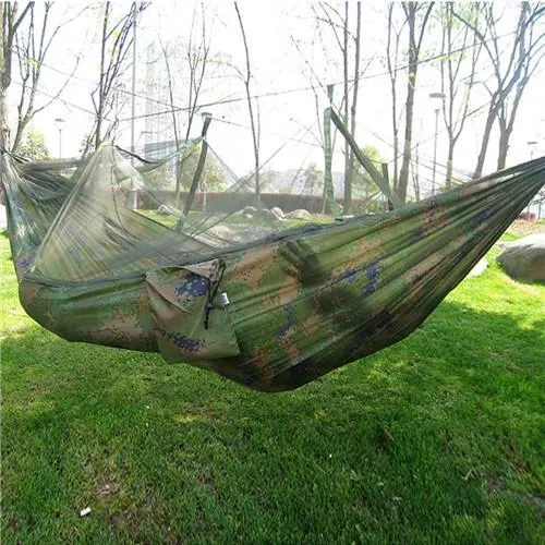 Parachute Fabric Hammock With Mosquito Net
