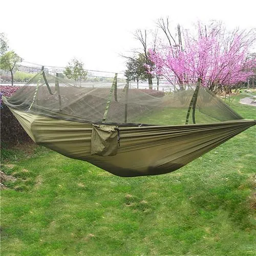 Parachute Fabric Hammock With Mosquito Net