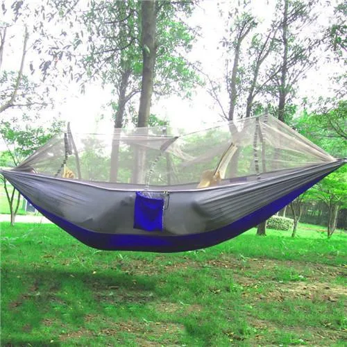 Parachute Fabric Hammock With Mosquito Net