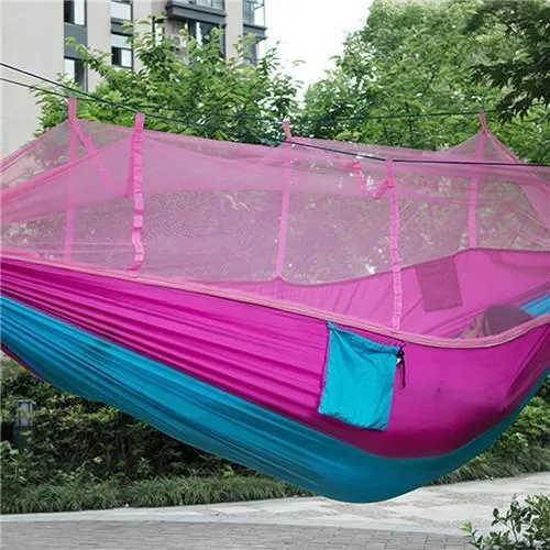 Parachute Fabric Hammock With Mosquito Net