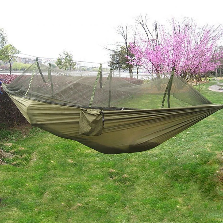 Parachute Fabric Hammock With Mosquito Net