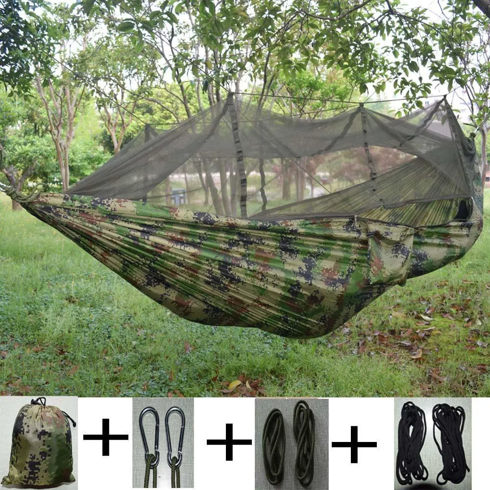 Parachute Fabric Hammock With Mosquito Net