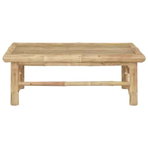 Patio Table 25.6"x25.6"x11.8" Bamboo