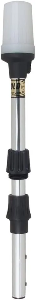 Perko 1400DP3CHR Alpha-Series Universal White All-Around Navigation Pole Light - 30" Height
