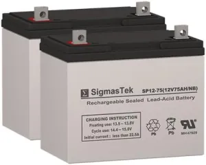 Permobil Street Corpus Wheelchair Deep Cycle Battery 12V 75AH Replacement