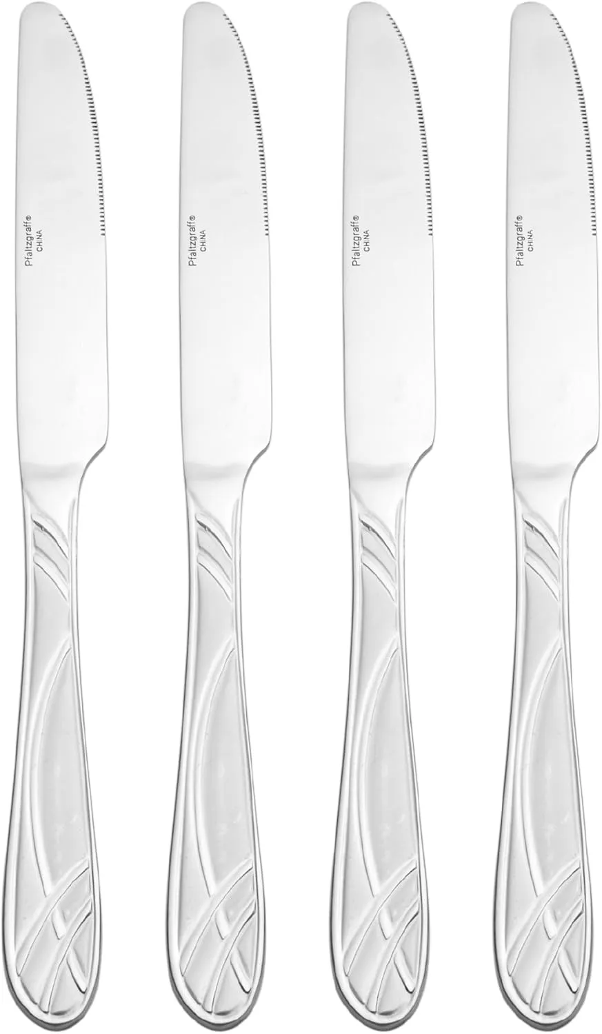 Pfaltzgraff Hoopla Frost 20-Piece Stainless Steel Flatware Set, Service for 4