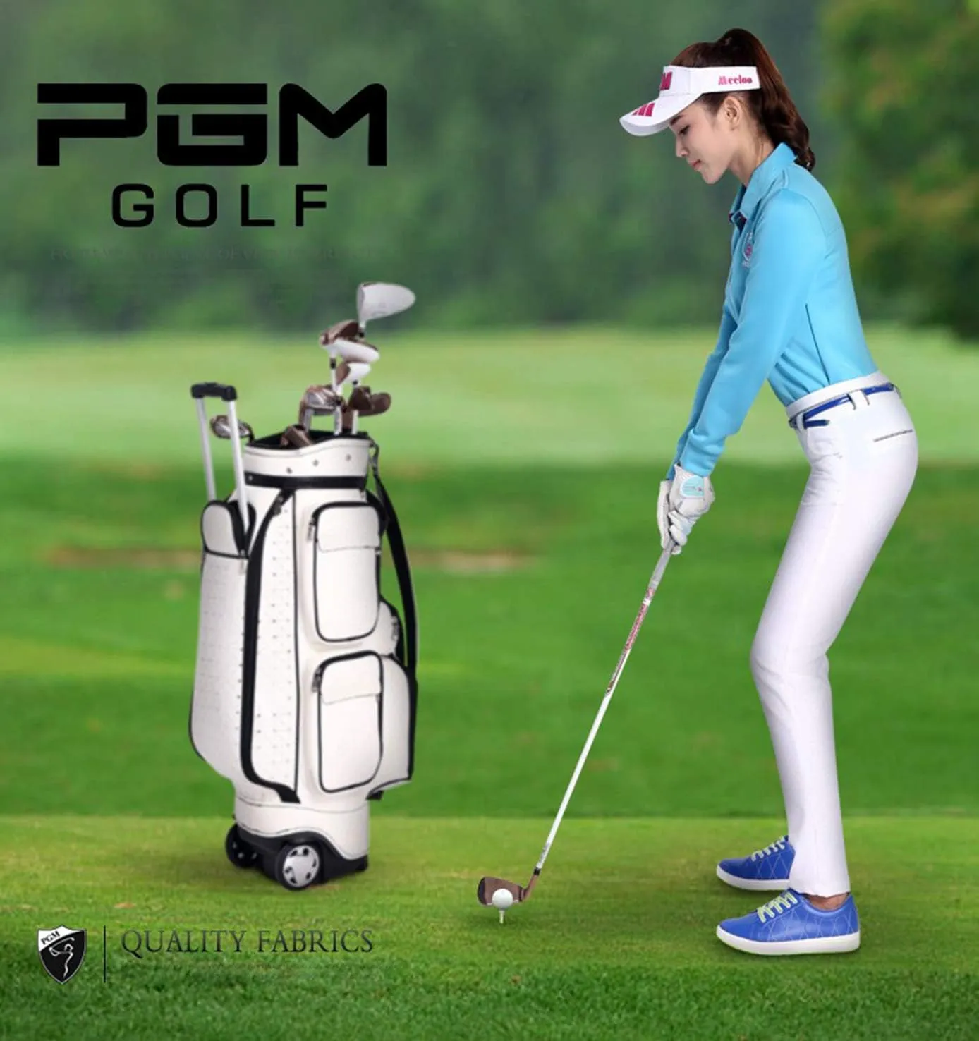 PGM Women's Golf Shoes, Lightweight Waterproof Spikeless Golf Shoes for Ladies