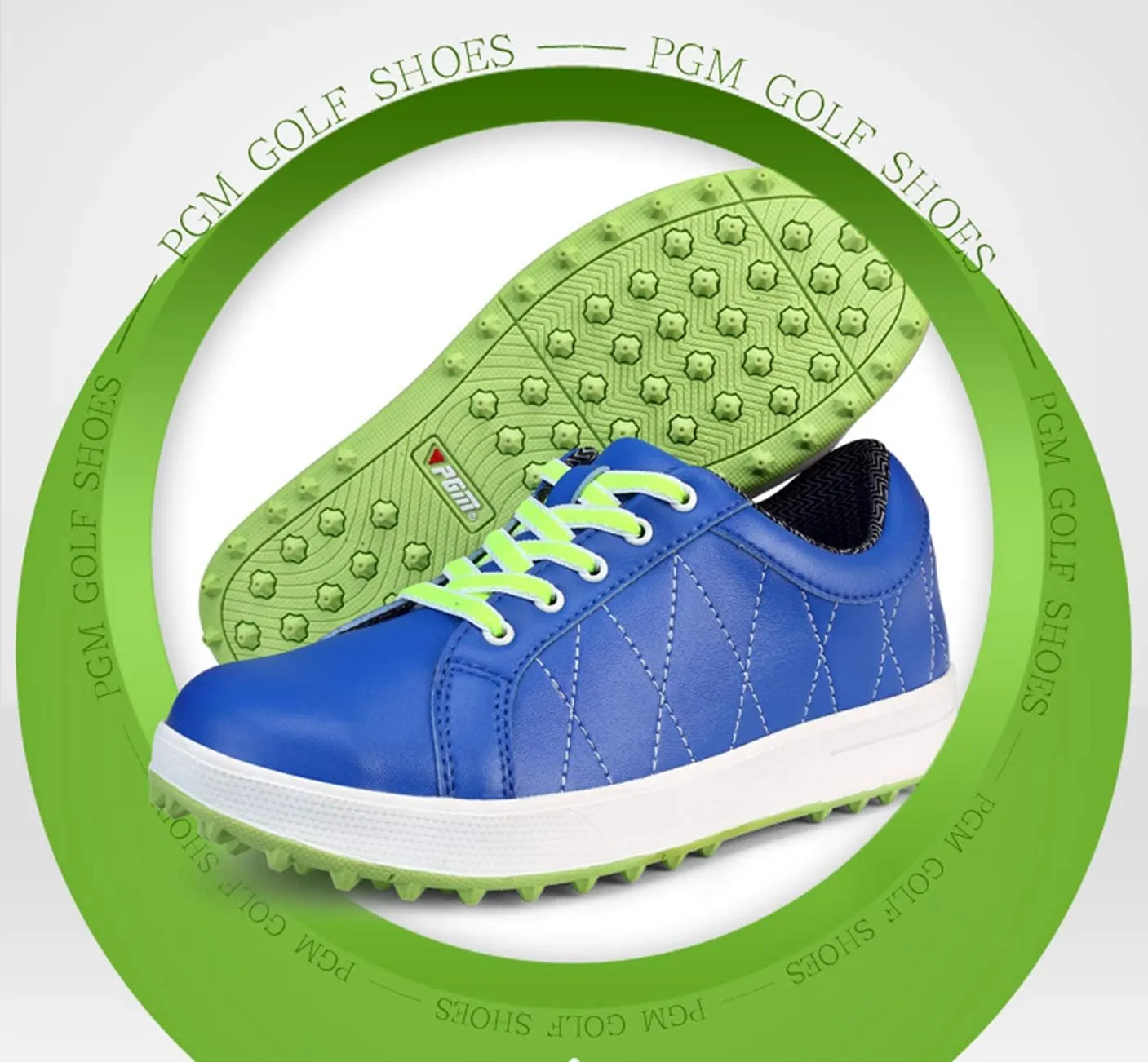 PGM Women's Golf Shoes, Lightweight Waterproof Spikeless Golf Shoes for Ladies
