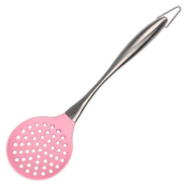 Pink Silicone Price-slash deal Power-efficient Cooking Set Utensils