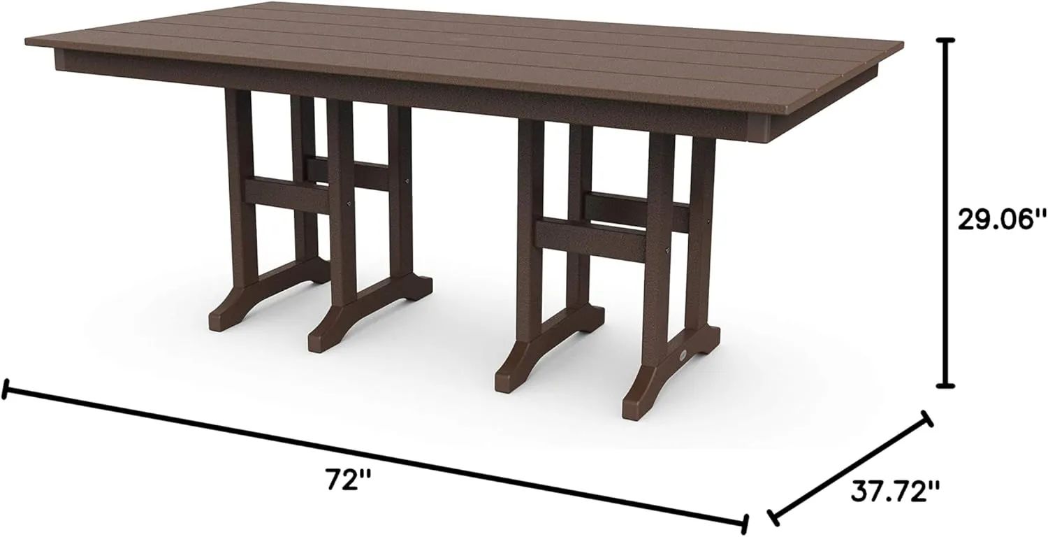 POLYWOOD® Lakeside Dining Table, Mahogany