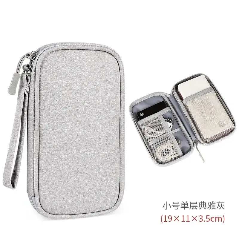 Portable Cable Organizer Waterproof Storage Bag for Power Bank Digital Cable Case Earphone Oxford Cloth Earphone Holder Case