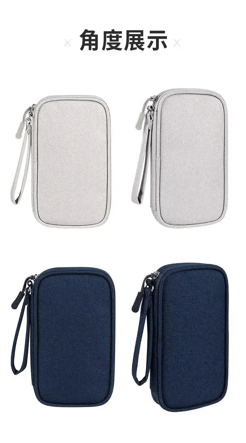 Portable Cable Organizer Waterproof Storage Bag for Power Bank Digital Cable Case Earphone Oxford Cloth Earphone Holder Case