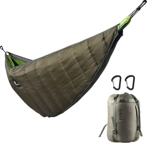 Portable Hammock Quilt Ultralight 3 Seasons Hammock Underquilt Warm Essential Outdoor Survival Gear for Camping Hiking Backpacking Travel Hammock Gear