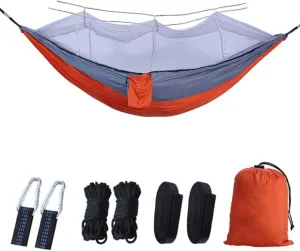 Portable Outdoor Camping Leisure Double Mosquito Net Hammocks Garden Travel Tourist Nature Hike Sleeping Hanging Hammock Swing