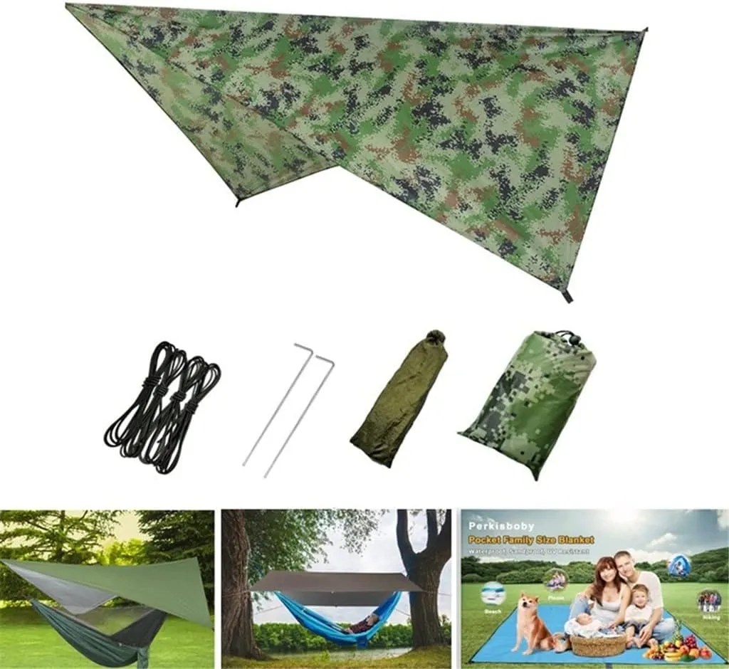 Portable Outdoor Camping Mosquito Net HammockTent with Hammock Canopy High Strength Parachute Hanging Bed Sleeping Swing (Color : Gray) (White Style)
