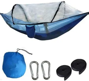 Portable Outdoor Hammock with Mosquito Net Parachute Camping Hanging Sleeping Bed Swing for Sports and Outdoors Fashion