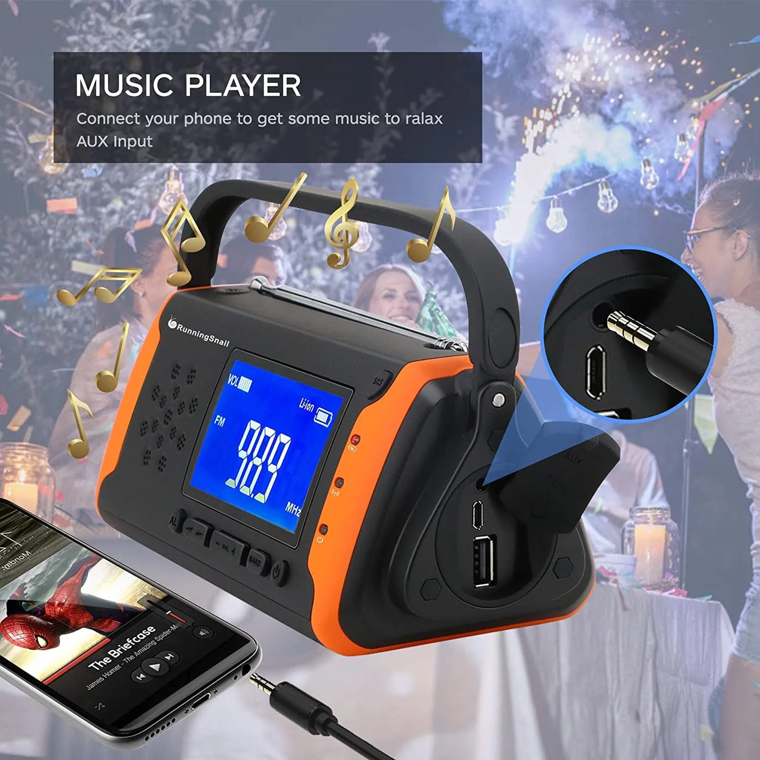 Portable Solar Emergency Radio |  Survival
