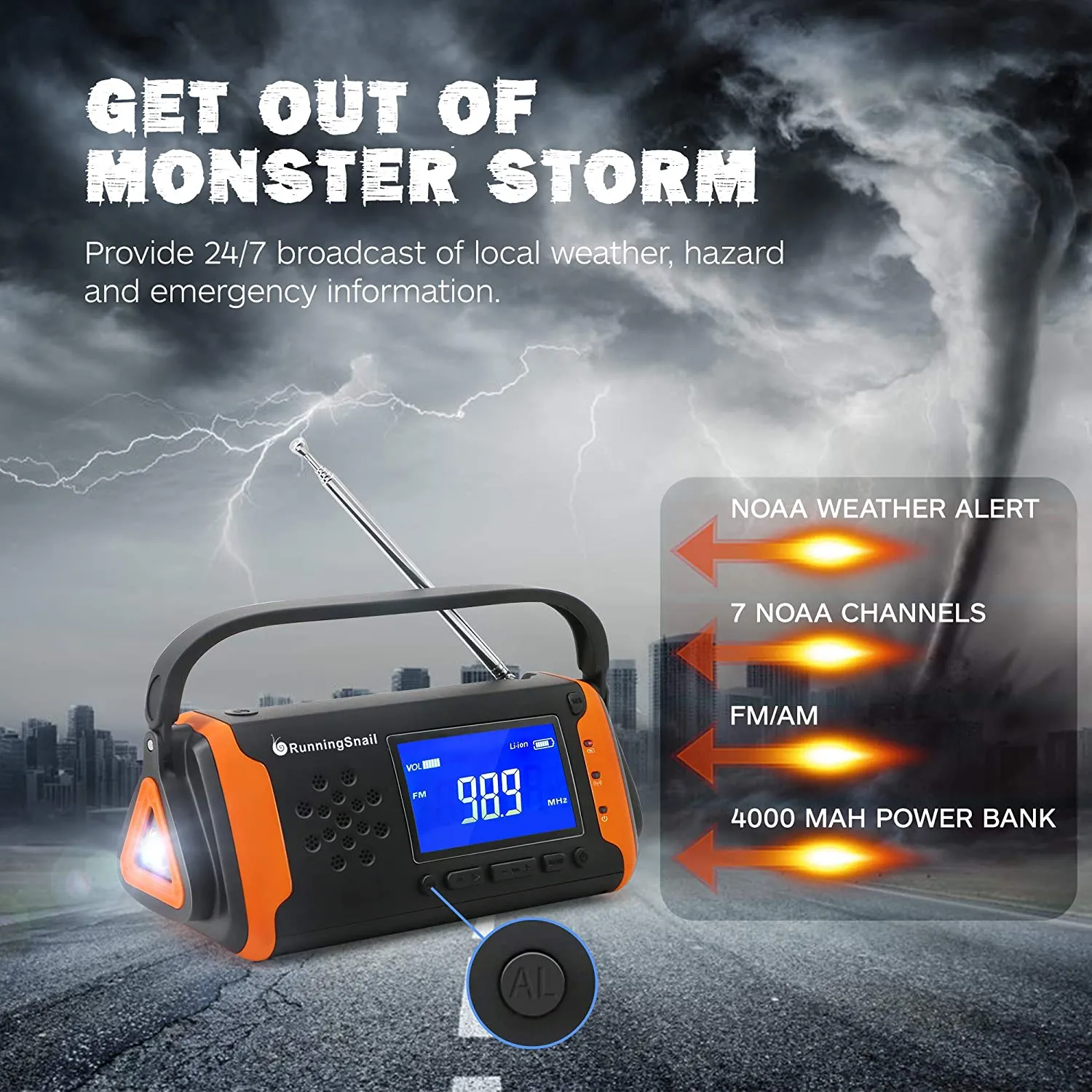 Portable Solar Emergency Radio |  Survival