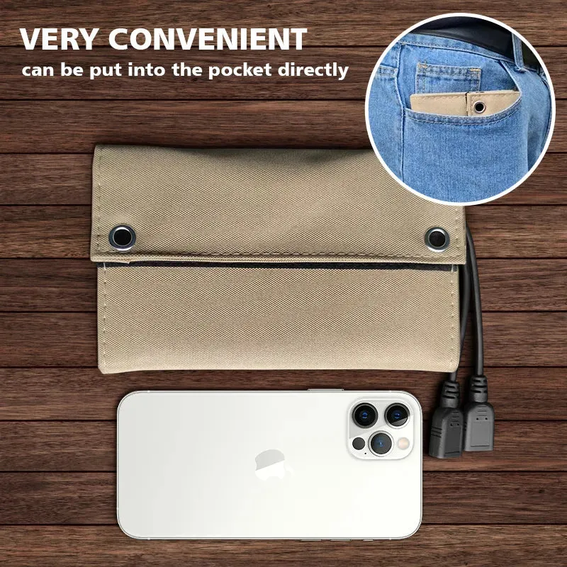 Portable Solar Panel USB Power Bank