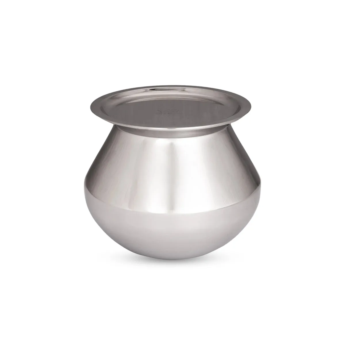 Pot with Lid - 5 x 5 Inches | Cooking Pot/ Stainless Steel Pot/ Pongal Handi for Home/ 405 Gms Approx