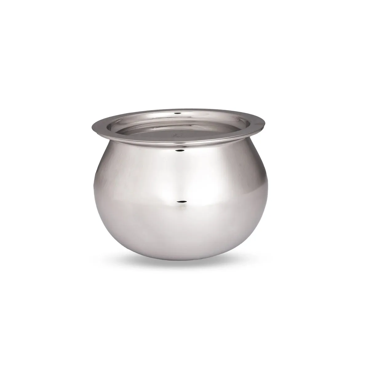 Pot with Lid - 5 x 6.5 Inches | Cooking Pot/ Dal Handi/ Stainless Steel Pot for Home/ 505 Gms Approx