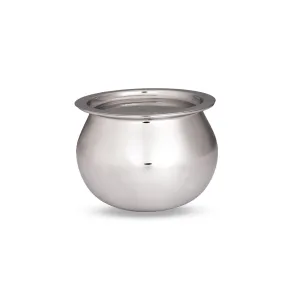 Pot with Lid - 5 x 6.5 Inches | Cooking Pot/ Dal Handi/ Stainless Steel Pot for Home/ 505 Gms Approx