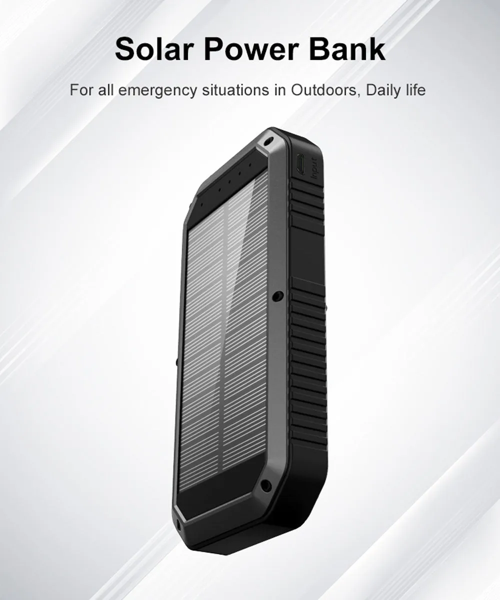 Power 20000mAh Bank Most-ordered bank power LED Order now ES981S-Business light camping Solar CRONY with