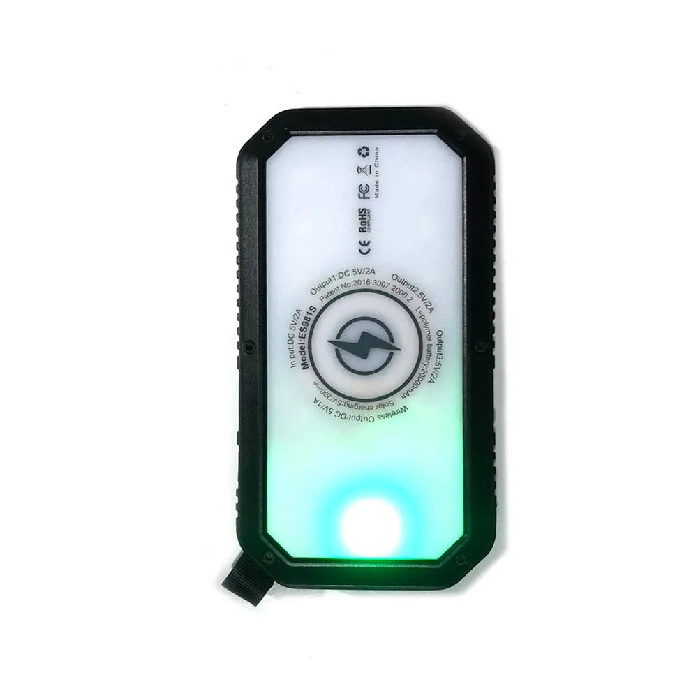 Power 20000mAh Bank Most-ordered bank power LED Order now ES981S-Business light camping Solar CRONY with
