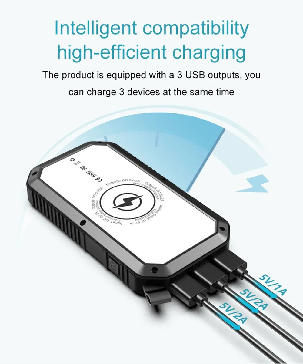 Power 20000mAh Bank Most-ordered bank power LED Order now ES981S-Business light camping Solar CRONY with