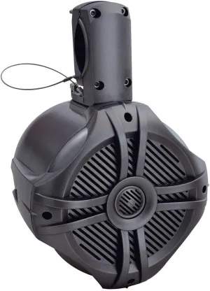 Power Acoustik MWT‐80T Marine-Grade 8" 750-Watt Wake Tower Enclosure & Speaker System (Titanium)