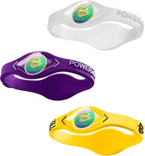 Power Balance the Original Genuine Performance Wristband, Silicone rubber Wristbands Bracelets sports bracelet wristband for men women, power 3 pack bangles, safe Waterproof Lightweight durable, size of M M L（M 19.0CM/L 20.5CM)