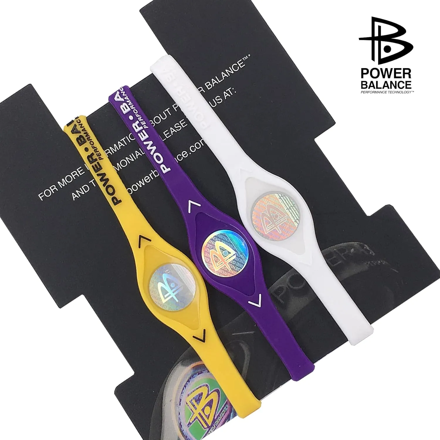 Power Balance the Original Genuine Performance Wristband, Silicone rubber Wristbands Bracelets sports bracelet wristband for men women, power 3 pack bangles, safe Waterproof Lightweight durable, size of M M L（M 19.0CM/L 20.5CM)