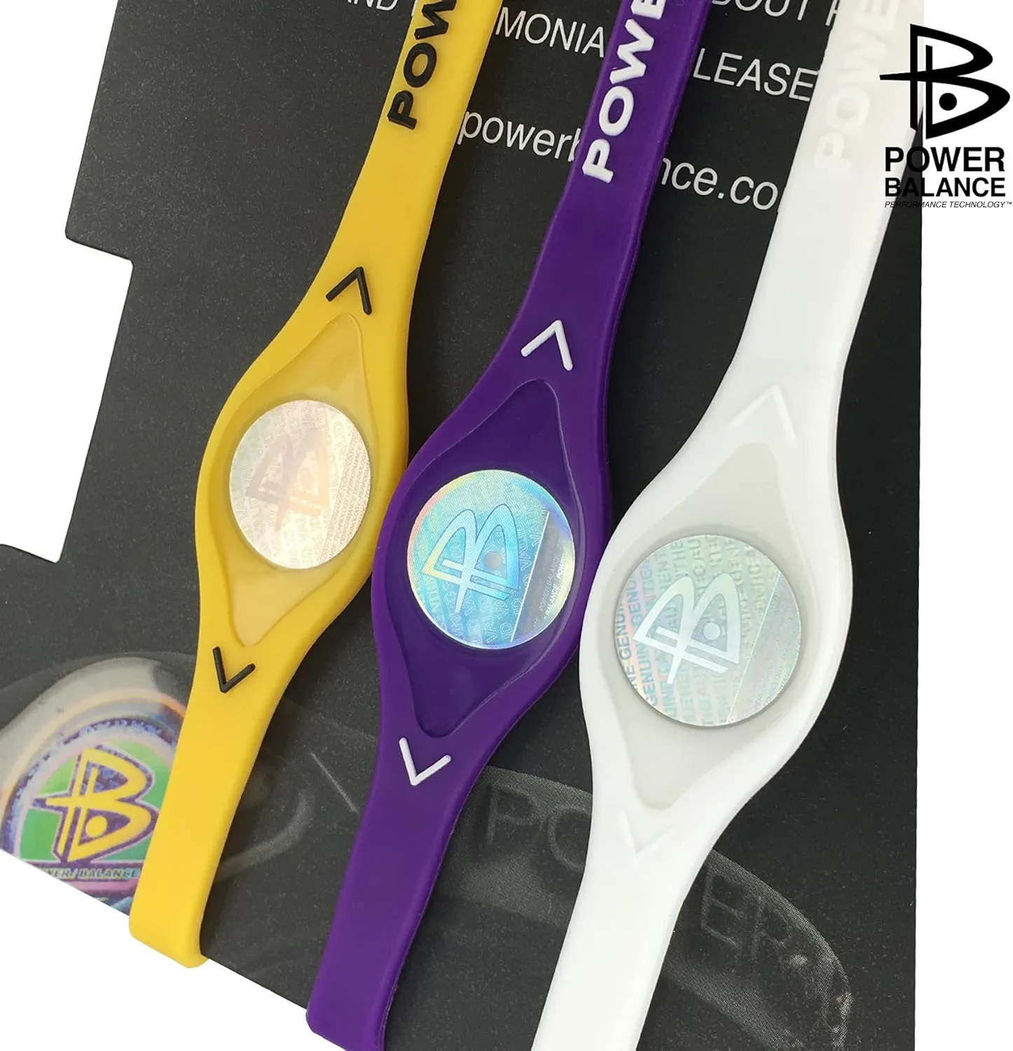 Power Balance the Original Genuine Performance Wristband, Silicone rubber Wristbands Bracelets sports bracelet wristband for men women, power 3 pack bangles, safe Waterproof Lightweight durable, size of M M L（M 19.0CM/L 20.5CM)