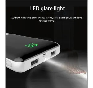 power bank 20000mAh digital display mobile power  large capacity power bank charging treasure For iphone6/7/8/X  For xaiomi