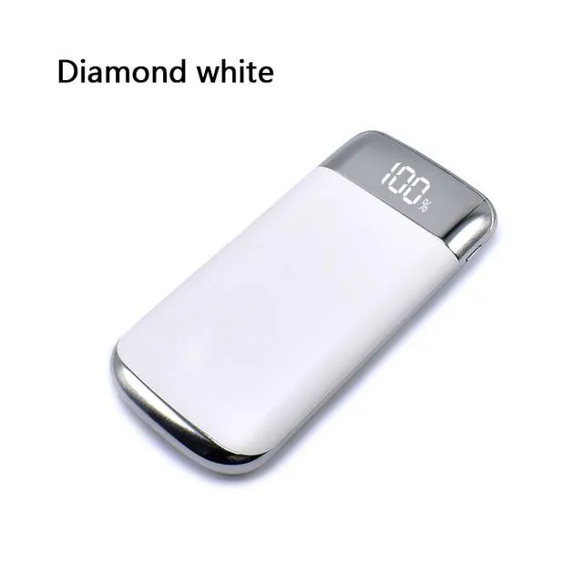 Power Bank External Battery 30000mAh Power Bank 2USB LCD  Portable Mobile Phone Charger for Xiaomi Mi 18650