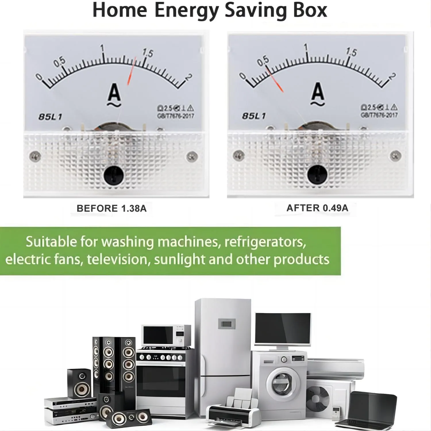 Power Electric Saver Pro x, Stopwatt Energy Saving Device Electricity Saving Box Power Saving Device US Plug 90V-250V 30KW (8 Pack)