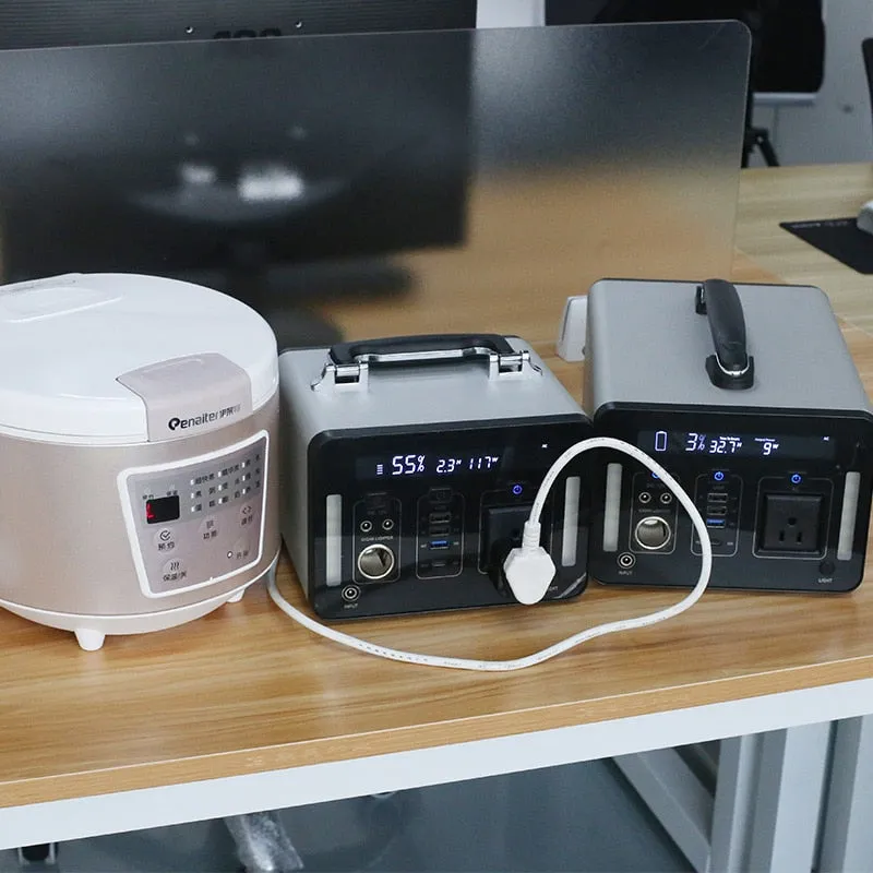 Power Station Portable Power Bank Solar Energy Storage System Rechargeable Battery 135200mah 500W