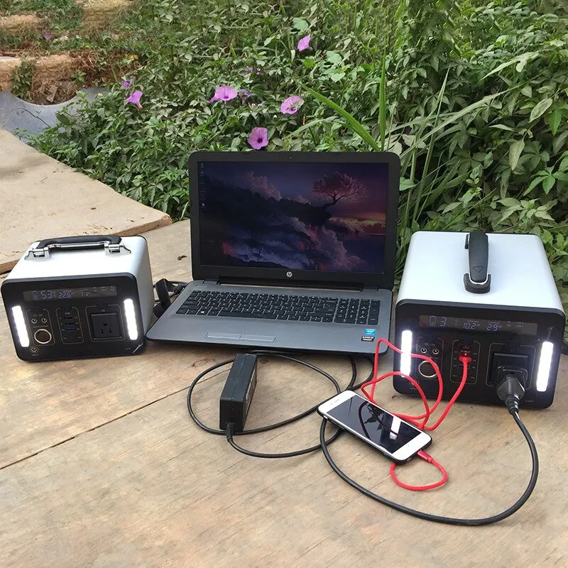 Power Station Portable Power Bank Solar Energy Storage System Rechargeable Battery 135200mah 500W