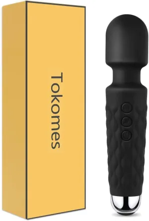 Power Wand Massager, Wireless Waterproof USB Rechargeable Massage with 8 Powerful Speeds 20 Modes Vibration,Mini Frequency for Muscle Aches & Sports Recovery