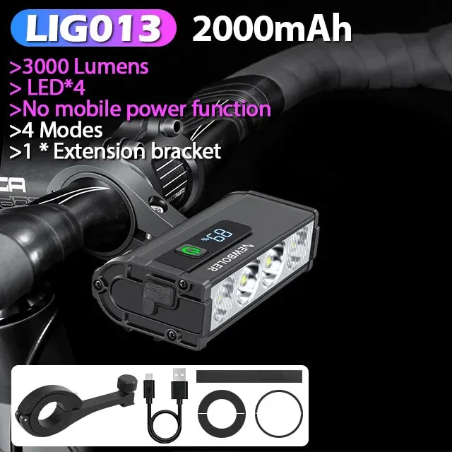 Powerful 10000 Lumens Waterproof Bike Light