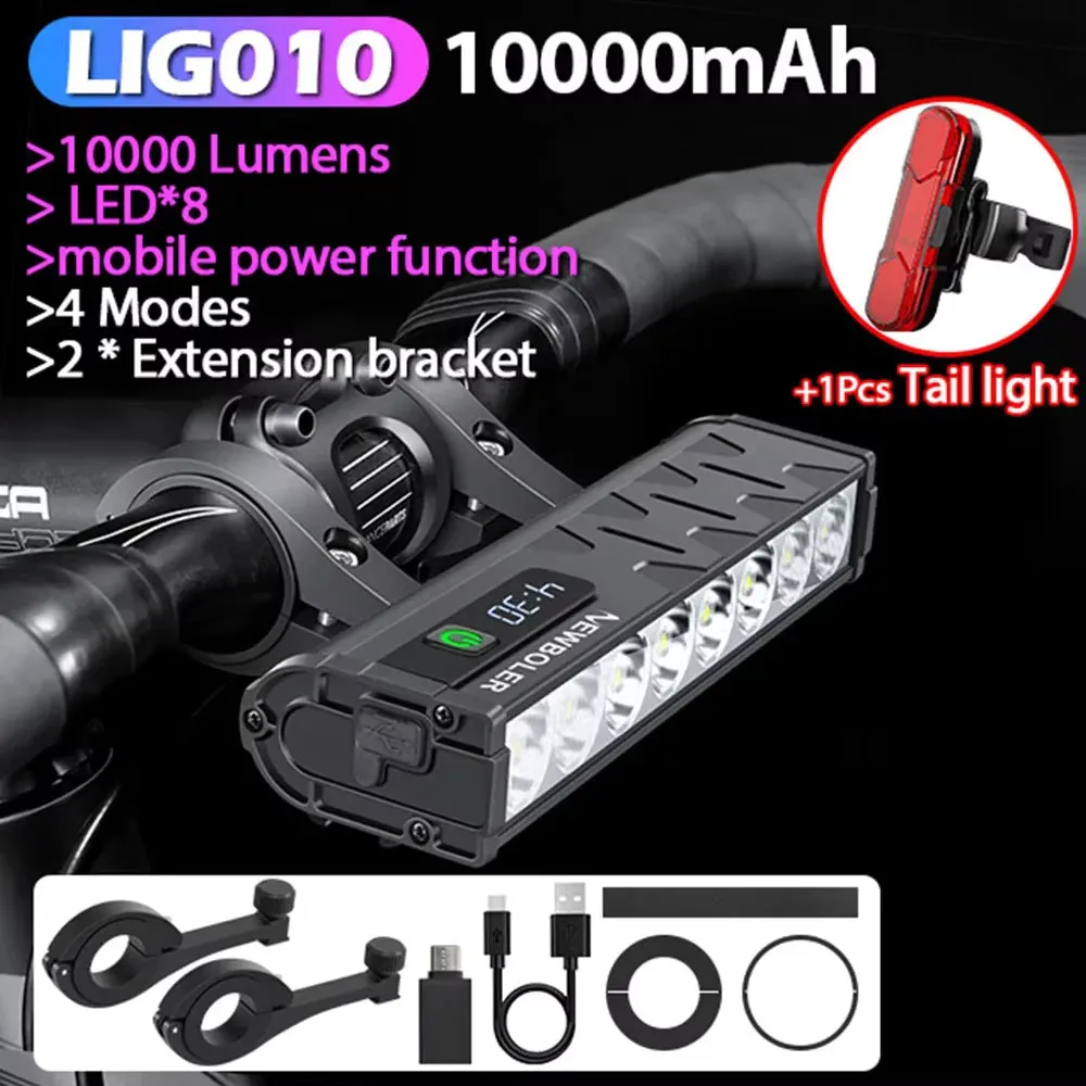 Powerful 10000 Lumens Waterproof Bike Light