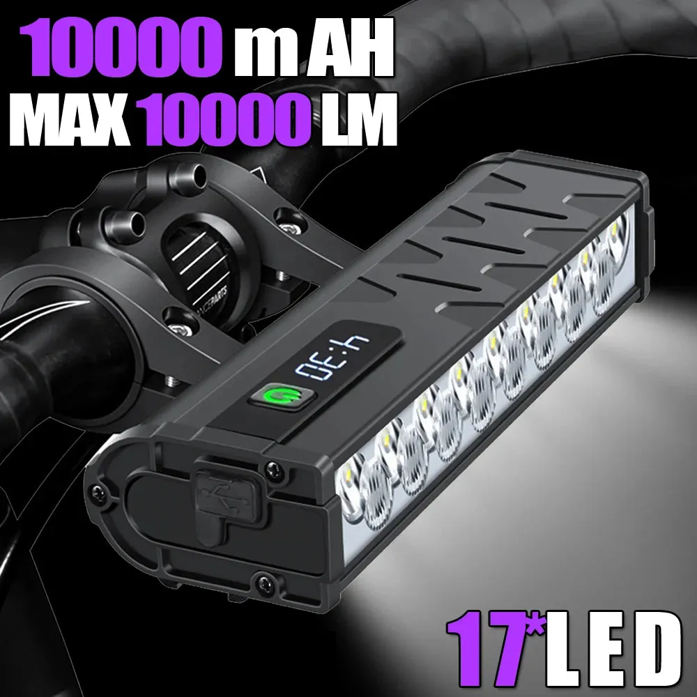 Powerful 10000 Lumens Waterproof Bike Light