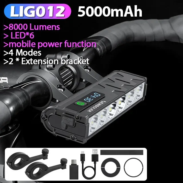 Powerful 10000 Lumens Waterproof Bike Light