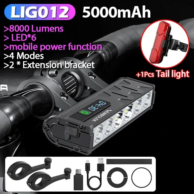 Powerful 10000 Lumens Waterproof Bike Light