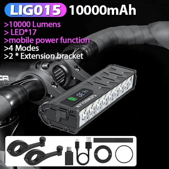 Powerful 10000 Lumens Waterproof Bike Light